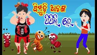 Pimpudi Atanka Pipili Odia Stories | ପିମ୍ପୁଡି ଆତଙ୍କ ପିପିଲିରେ | Viral Red Ant Attack | Hapu Dhapu