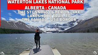 Discover The Breathtaking Scenery Of Cameron Lake Lakeshore Trail In 🍁Waterton Lakes National Park🍁