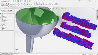 SolidWorks Tutorial Sphere and Extrude Cone