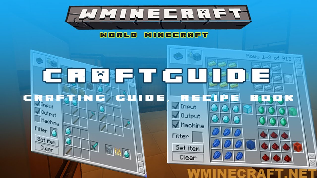 How To Install CraftGuide Mod Minecraft 1.16.3/1.12.2/1.7.10 - YouTube