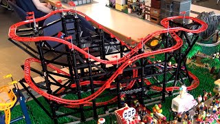 Custom LEGO Big Drop & Looping Roller Coasters