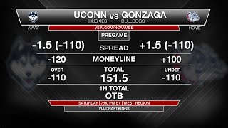 Elite 8 Betting Picks & Previews: #4 UConn vs #3 Gonzaga | March Madness