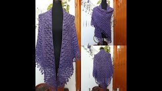 CHAL VIOLETA A CROCHET