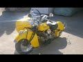 Indian 4 Motorcycle w Sidecar - Complete w Windshield & Seating Area Cover