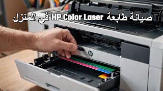 شرح كامل لصيانة طابعة HP Color Laser في المنزل