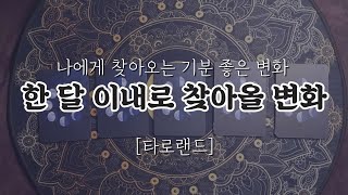 [타로] 한 달 이내로 나에게 다가올 변화 #tarot #타로 #타로운세