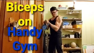 Handy Gym Review: Biceps On Handy Gym! Flywheel Training!