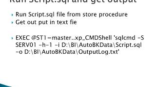 SQL Server Execute Script file