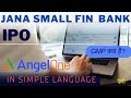 Jana Small Finance Bank IPO Review | Apply Or Not?? | Trading Actions #ipo #ipogmptoday