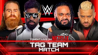 WWE 2K24 | Sami Zayn \u0026 Jey Uso VS Jacob Fatu \u0026 Solo Sikoa - Tornado Tag Team Match | Raw