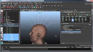 Using XGen to create hair (Maya 2014) - Part 2: Punk hairstyle using Clump Maps and Splines