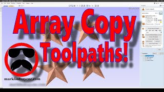 Using The Array Copy Toolpath Option in Vectric Software