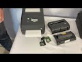 Printing Config Label & Auto Calibration Zebra Desktop Printers