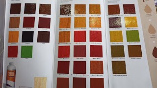 Woodstains Color shades | Wood Polish Colours