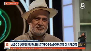 Exclusivo: Precandidato a alcalde de Santiago Aldo Duque figura en listado de abogados de narcos
