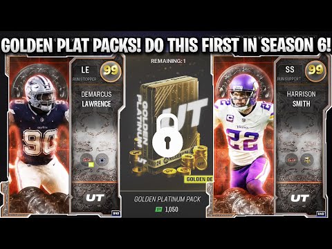 GOLDEN PLATINUM PACKS! DO THIS FIRST IN SEASON 6! GOLDEN TICKET ISSUES!