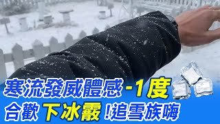 【每日必看】寒流發威! 苑裡體感-1度 合歡山下冰霰@中天新聞CtiNews 20220220