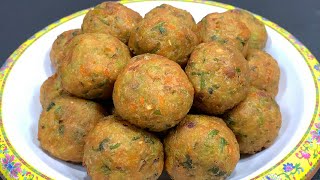 Deep-fried radish balls, crispy on the outside and soft on the inside without absorbing oil