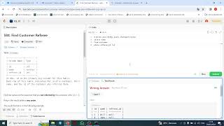 coding challenge : leetcode.com sql find customer referee