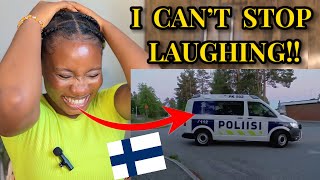 Reaction To Funny Finnish Police s (Animals and Bicyclist)