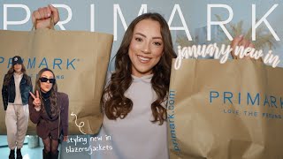 PRIMARK NEW IN TRY ON HAUL | STYLING PRIMARK OUTFITS | JANUARY 2023 | NEW IN JACKETS / BLAZERS