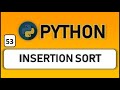 insertion sort in python