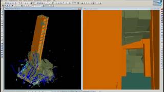 Building 3   Total collapse simulation   3d view