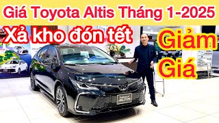 Bảng giá xe Toyota Corolla Altis tháng 1/2025 khuyến mại mới nhất 3 phiên bản 1.8G 1.8V và 1.8HEV