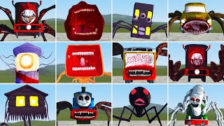 Monster Battle: CHOO CHOO CHARLES, HOUSE HEAD, SIREN HEAD, CAR EATER, CURSED THOMAS (GMOD)