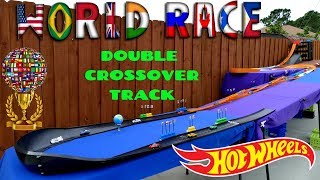 Hot Wheels fat track world race double crossover tournament race (Exotics, Hyper and Sport cars)