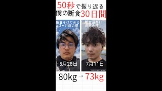 僕の断食30日間の記録を50秒で振り返ってみた【I look back on my 30-day fasting record in 50 seconds.】