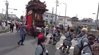 常滑祭礼2024土 保示ロータリー帰り　常盤車