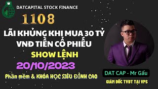 DATCAPITAL | BẮT ĐÁY \u0026 ĂN CỰC MẠNH VỚI 30 TỶ TIỀN CỔ PHIẾU