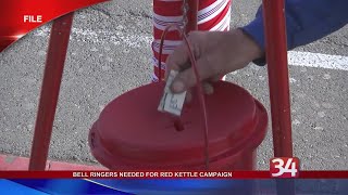 Bell ringers needed for Salvation Army Red Kettle Campaign