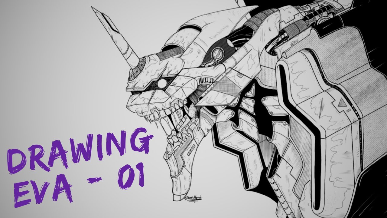 пёџ How To Draw Eva 01 Evangelion Youtube