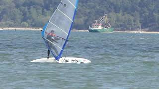 20190512 Quite long tail first railride windsurfing