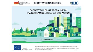 Mainstreaming Urban Climate Action: Module 4 on Mainstreaming City-Level Climate Action