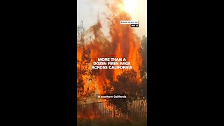 More than a dozen fires rage across California