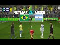 Brazil vs Argentina full penalty shootout | Neymar  vs 👉 Messi | BRA vs ARG HIGHLIGHTS