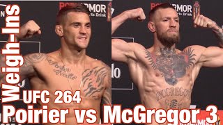 UFC 264 Official Weigh-Ins: Poirier vs McGregor 3