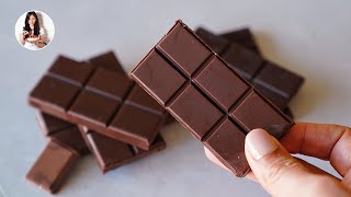 Haz tu propio Chocolate en casa- Sin Azúcar y Sólo 3 Ingredientes en minutos! | Auxy