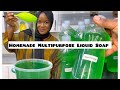 How to make multipurpose liquid soap at home | Homemade liquid soap