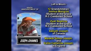 Joseph Johannes ~ Long Obituary