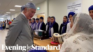 King Charles visits the Guru Nanak Gurdwara in Luton