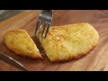 only 3 ingredient u0026 just grate potatoes super crispy potato recipe