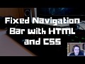 Fixed Navigation Bar with HTML and CSS