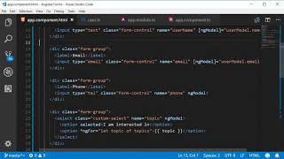 Angular Forms Tutorial 6 Binding Data to a Model