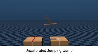 Embodied Visuomotor Representation: Uncalibrated Jumping