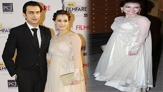 Dia Mirza Wears Nude Dress at Filmfare Awards