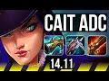 CAITLYN & Bard vs SENNA & Janna (ADC) | Rank 6 Cait, Legendary, 14/3/10 | EUW Challenger | 14.11